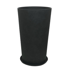 STONE POLYRESIN ΚΑΣΠΩ ΜΕ ΠΙΑΤΟ ΜΑΥΡΟ ΑΝΘΡΑΚΙ ΚΩΝIKO ΨΗΛΟ ΜΕΓΑΛΟ - Φ45.5x76cm