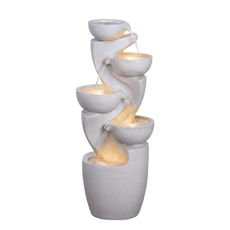 ΕΠΙΔΑΠΕΔΙΟ ΣΥΝΤΡΙΒΑΝΙ ΔΙΑΚΟΣΜΗΣΗΣ ΓΚΡΙ ΜΕ ΦΩΣ ΚΑΙ 5 ΕΠΙΠΕΔΑ - 40x28x100cm 1/ΚΙΒ