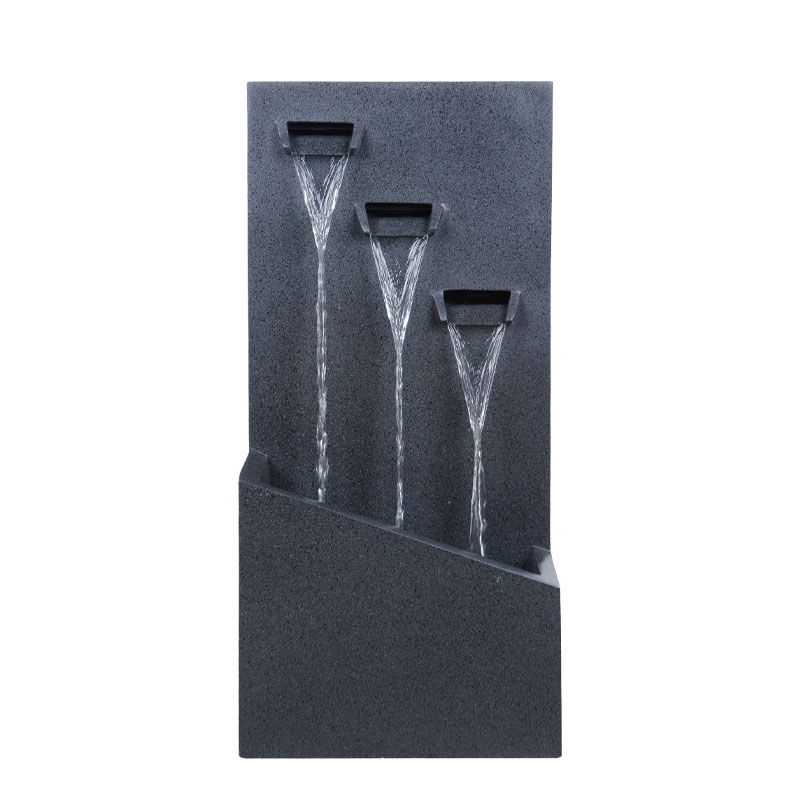 ΕΠΙΔΑΠΕΔΙΟ ΣΥΝΤΡΙΒΑΝΙ ΔΙΑΚΟΣΜΗΣΗΣ ΜΕ ΦΩΣ ΜΑΥΡΟ ΤΟΙΧΟΣ ΚΑΤΑΡΑΧΤΗΣ 3 ΡΟΕΣ ΝΕΡΟΥ - 38.5x24x79cm 1/ΚΙΒ