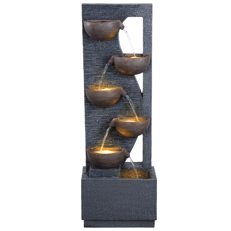 ΕΠΙΔΑΠΕΔΙΟ ΣΥΝΤΡΙΒΑΝΙ ΔΙΑΚΟΣΜΗΣΗΣ ΑΝΘΡΑΚΙ ΜΕ ΦΩΣ ΤΟΙΧΟΣ, 5 ΚΙΟΥΠΙΑ - 42x27x125cm 1/ΚΙΒ