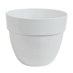 ΓΛΑΣΤΡΑ ΛΕΥΚΟ ΠΛΑΣΤΙΚΗ ORCHIDEA NOWA - Φ21x18cm