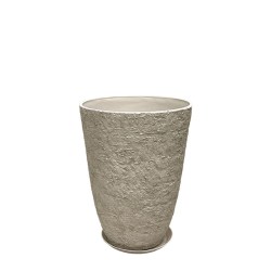 STONE POLYRESIN ΚΑΣΠΩ ΜΕ ΠΙΑΤΟ ΜΠΕΖ ΠΑΛΑΙΩΜΕΝΟ ΦΙΛΝΤΙΣΙ ΜΙΚΡΟ - Φ35.5x49.5cm