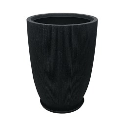 POLYRESIN ΚΑΣΠΩ ΜΕ ΠΙΑΤΟ ΜΑΥΡΟ ΓΡΑΝΙΤΗ ΡΙΓΩΤΟ ΜΑΚΡΥ ΜΕΓΑΛΟ - Φ44x57.5cm