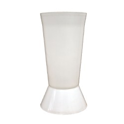ΑΝΘΟΔΟΧΕΙΟ ΛΕΥΚΟ ΠΛΑΣΤΙΚΟ - Φ17x36cm